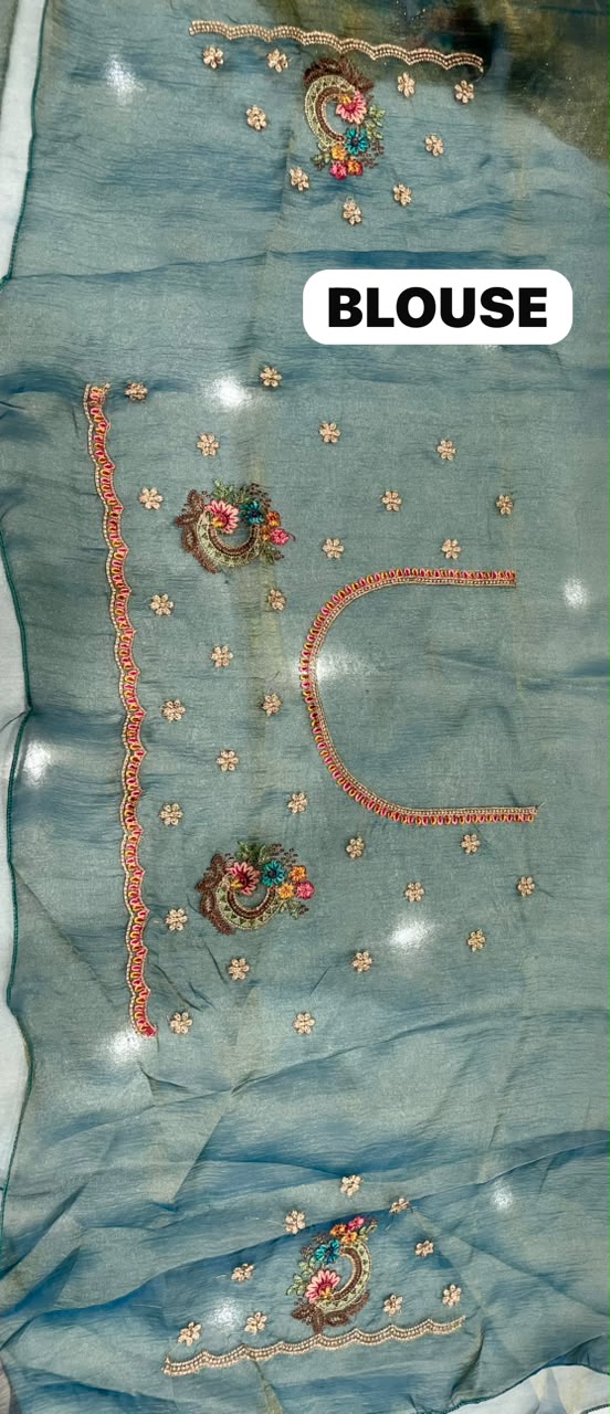 DF-ANMOL SUFI FANCY FABRIC SAREE WITH PREMIUM DESIGN SAREE WITH HEAVY EMBROIDERY AND THRED WORK WITH HEAVY JARKAN WORK WITH HEAVY BUTTA ALL OVER ON SAREE WITH HEAVY BLOUSE