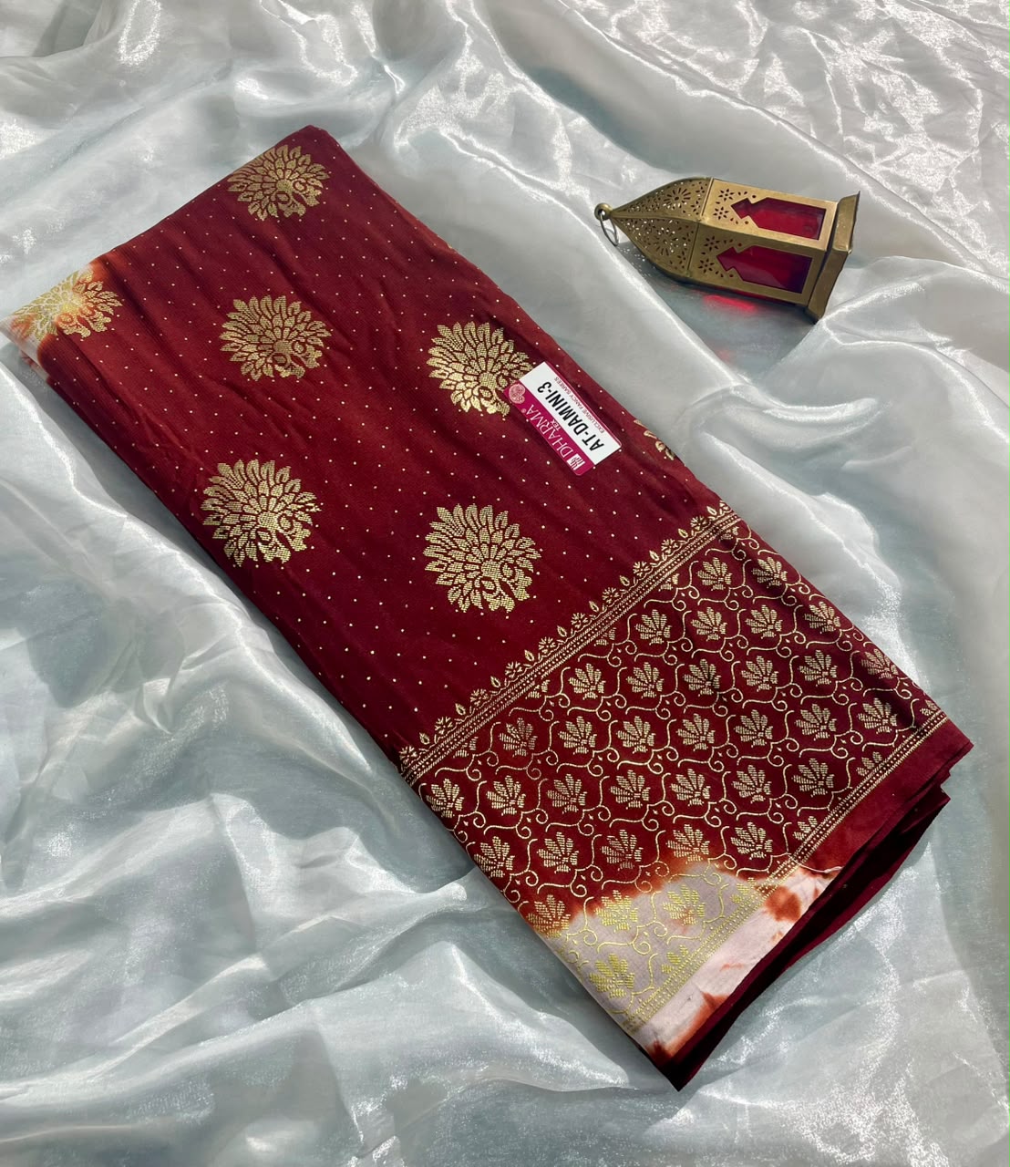 AT-DAMINI-2 DANI MURGA FABRIC SAREE WITH BEAUTIFUL DESIGN WITH CARRY DESIGN WITH BEAUTIFUL BORDER ON PALLU WITH BLOUSE