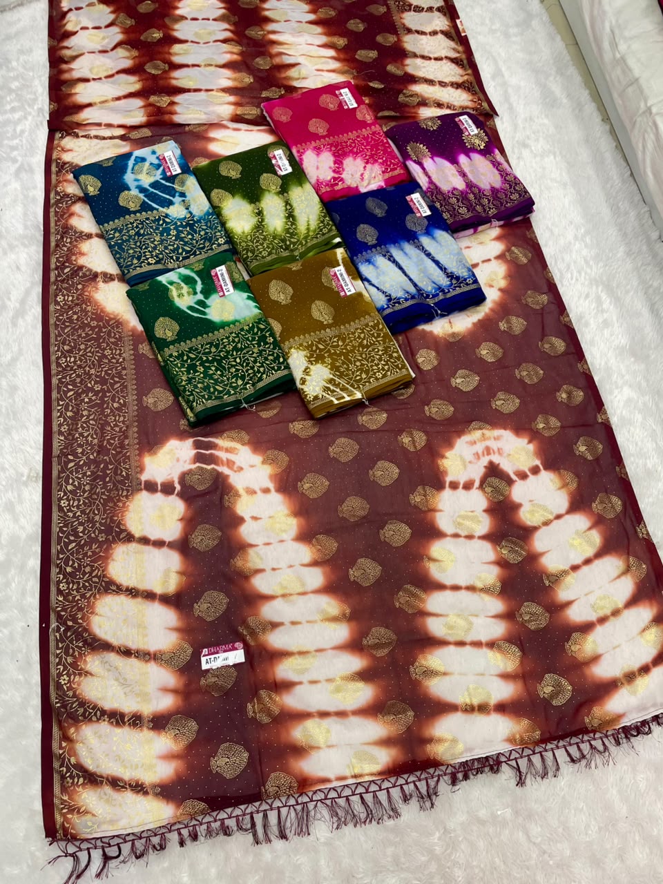 AT-DAMINI-2 DANI MURGA FABRIC SAREE WITH BEAUTIFUL DESIGN WITH CARRY DESIGN WITH BEAUTIFUL BORDER ON PALLU WITH BLOUSE