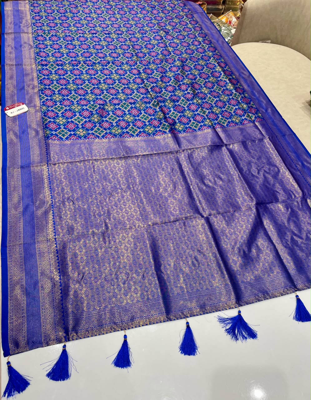 AJ-JANVI SOFT SILK FABRIC SAREE WITH BEAUTIFUL DESIGN WITH RICH PALLU DESIGN WITH HEAVY DESIGN ON BODY WITH BLOUSE
